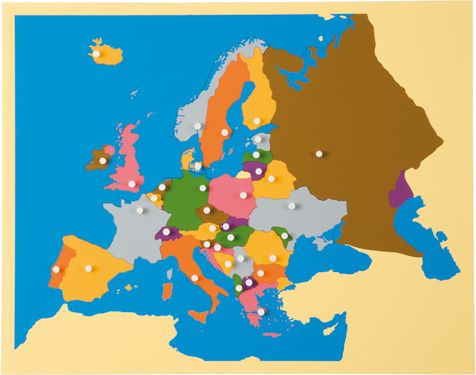 Puzzle mapa Evropy - obrázek 1