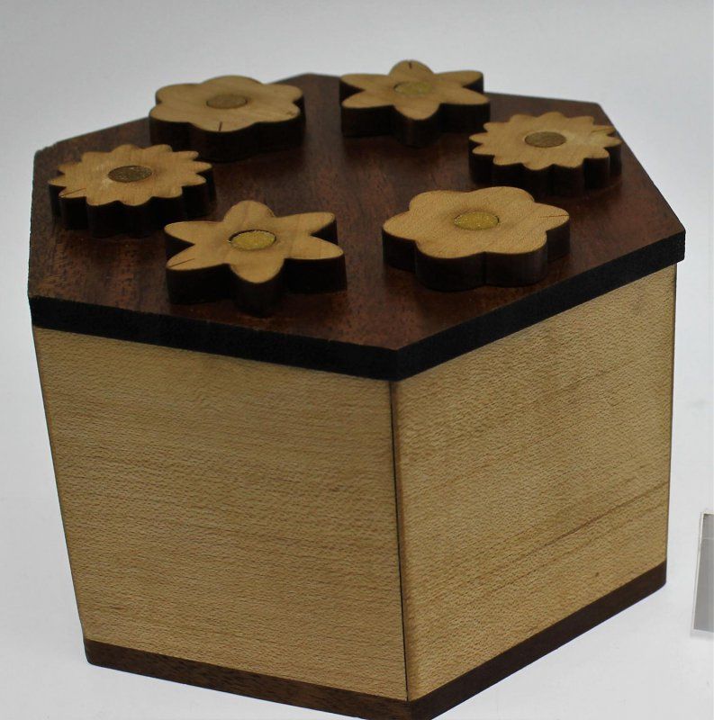 Hexagon Secret Lock Box  bez návodu - obrázek 1
