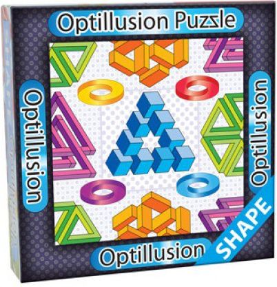 Tvary 3D Optické puzzle - Shapes Optillusion - obrázek 1