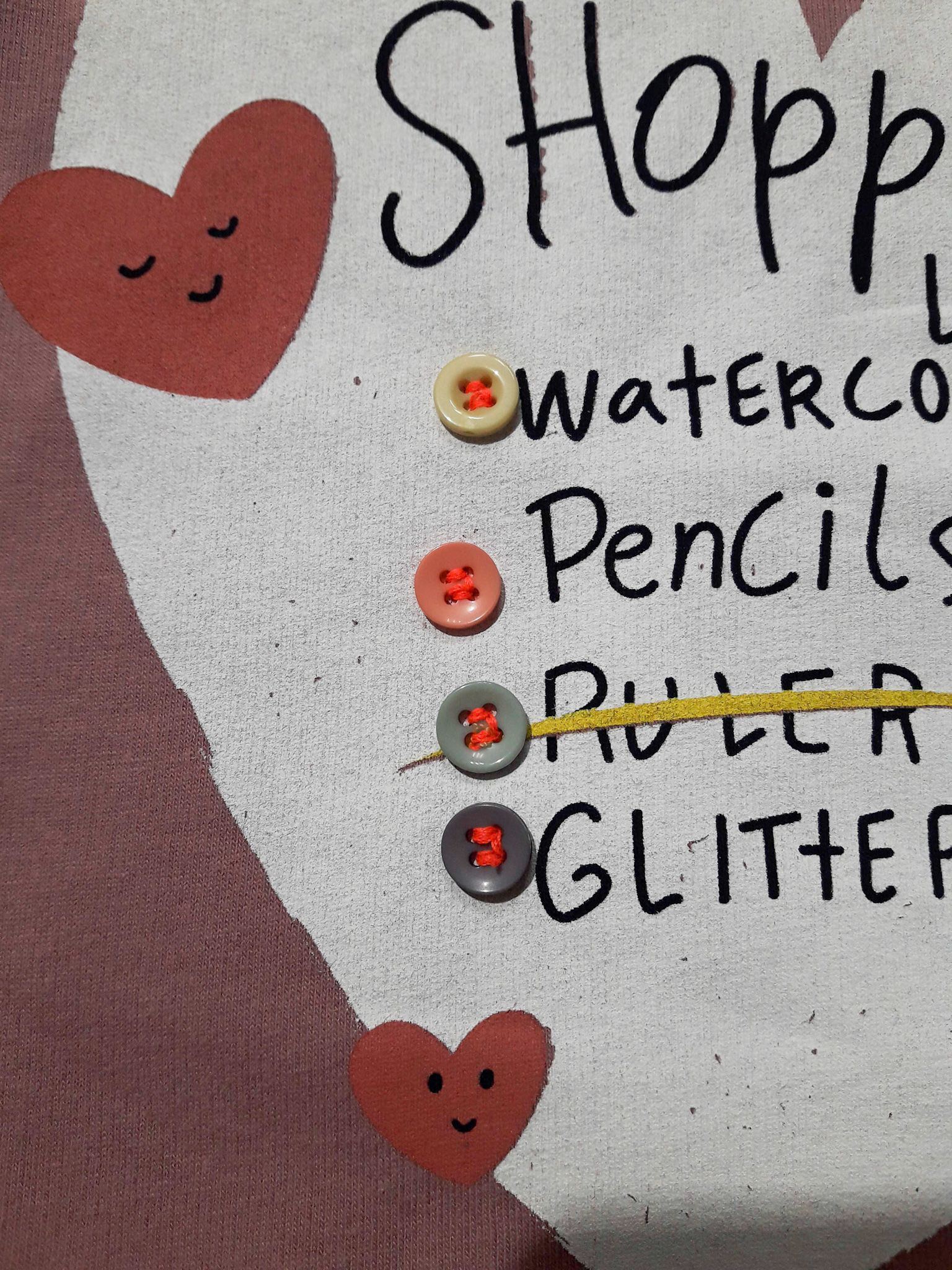 Dívčí mikina z přírodní bavlny Shopping list Cigit Kids 98 - obrázek 4