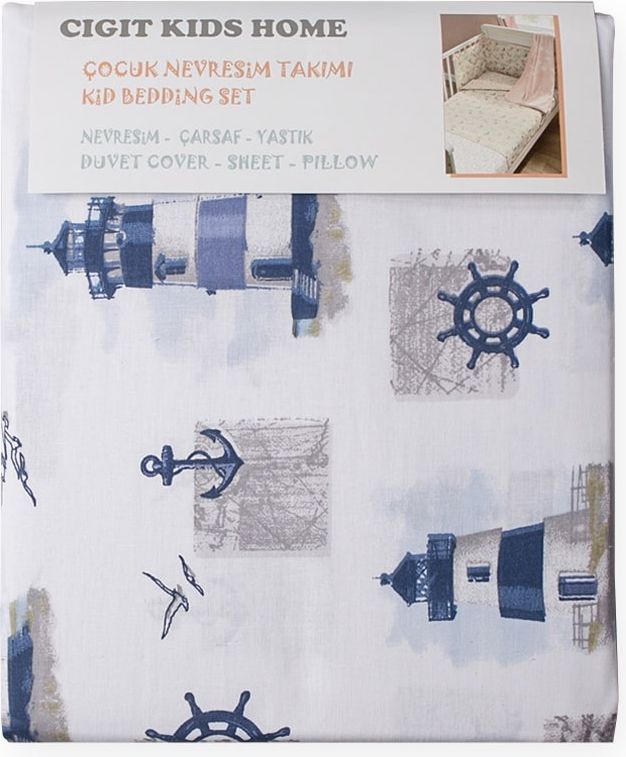 Dětské povlečení z přírodní bavlny lighthouse Cigit Premium - obrázek 2