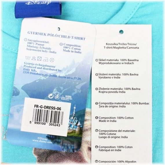 Setino - Dívčí letní šaty Ledové království (Frozen) - tyrkysové - vel. 104 - obrázek 2