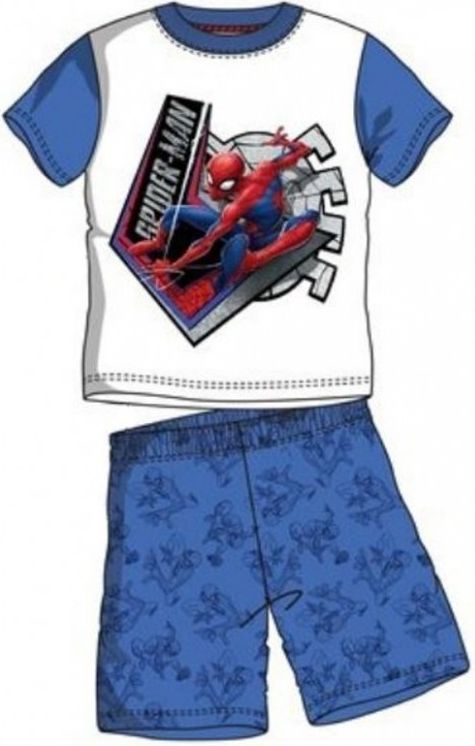 Sun City - Chlapecké letní pyžamo Spiderman - modré - vel. 116 - obrázek 1