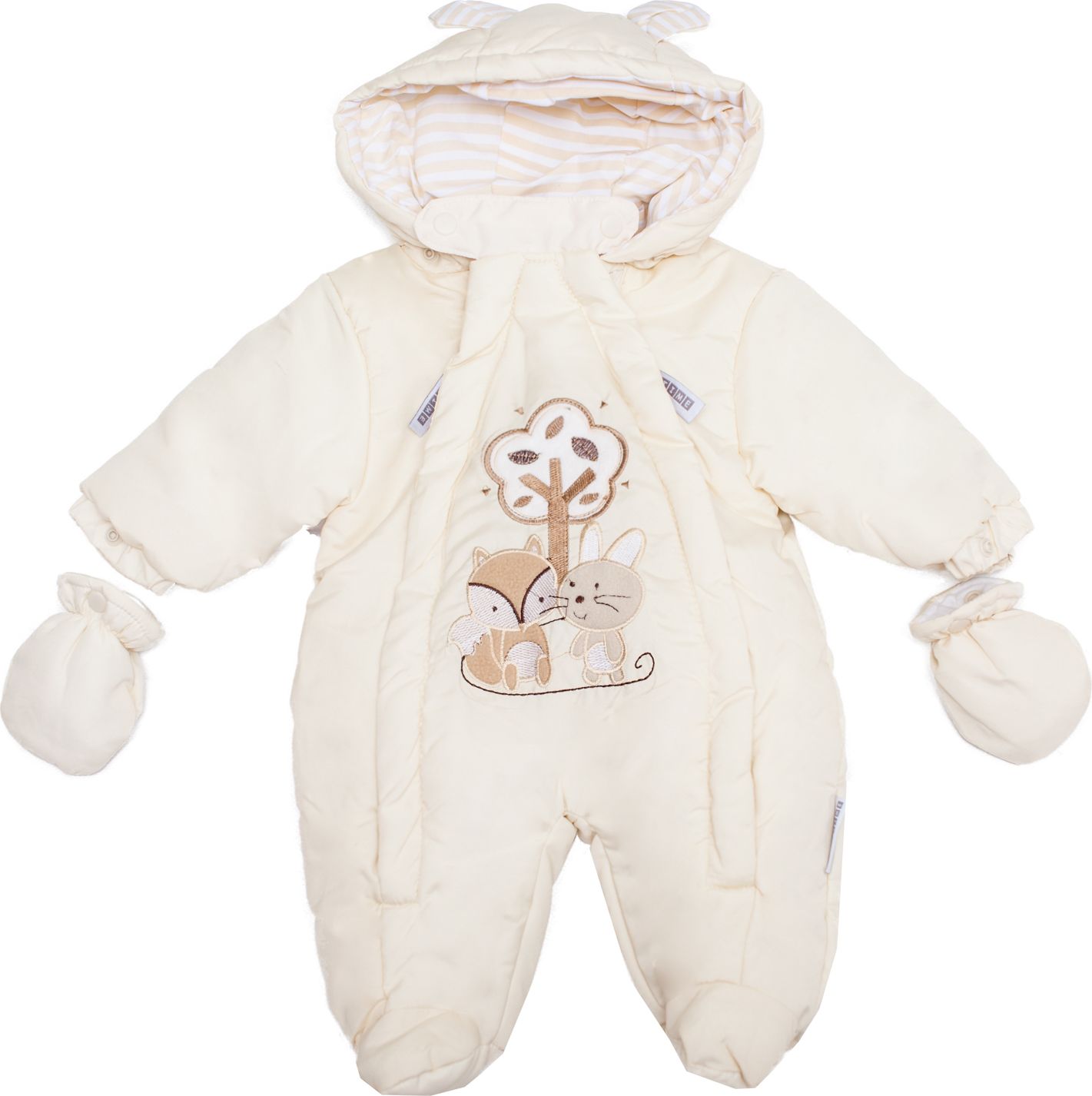 Nursery Time Kojenecká kombinéza zimní, zlatá 0-6 m Velikost: 68 - obrázek 1