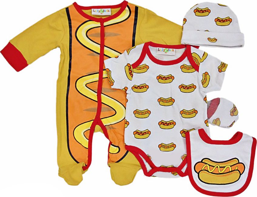 Lili & Jack Kojenecký komplet HOT DOG, pětidílný Velikost: 68 - obrázek 1