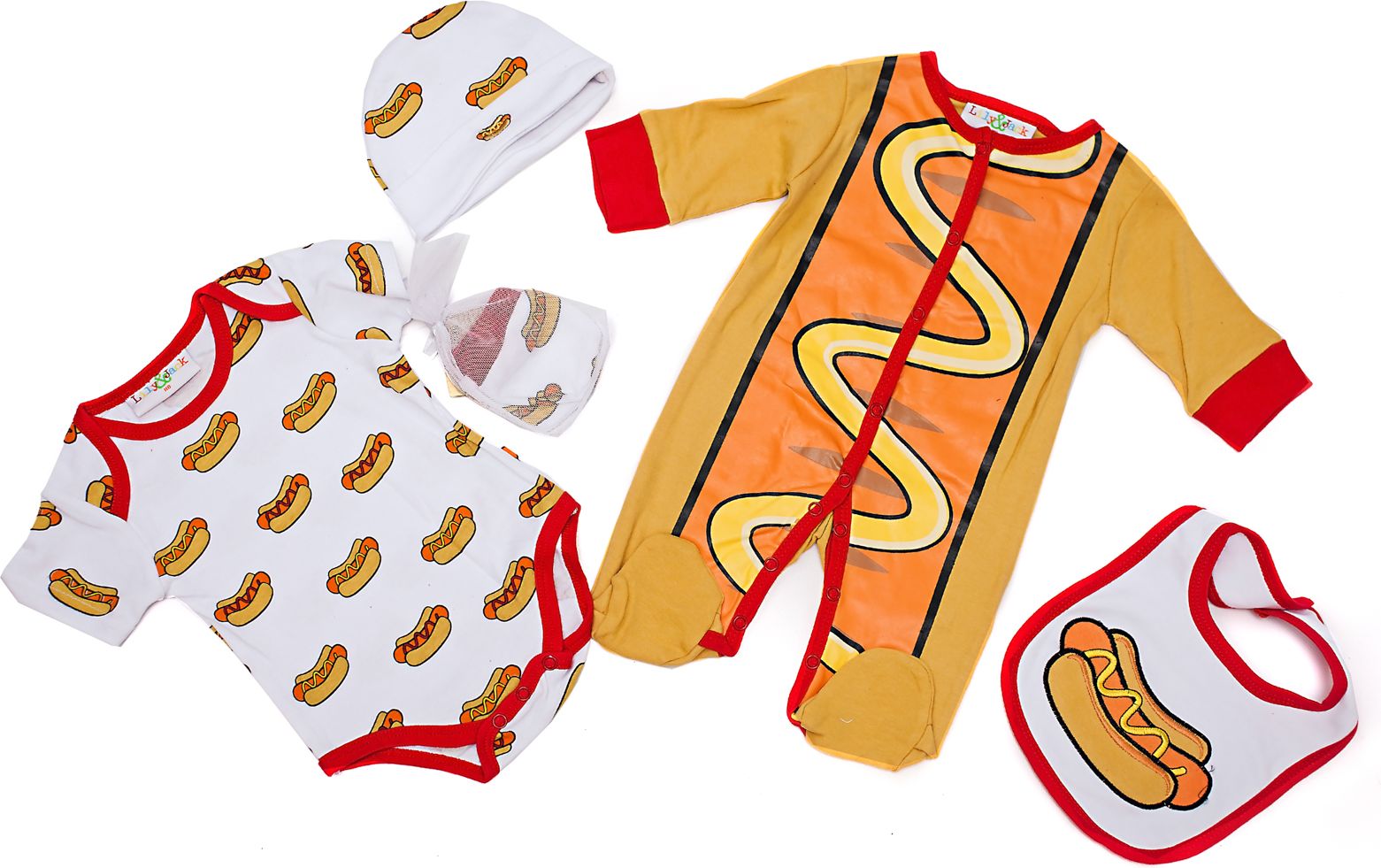 Lili & Jack Kojenecký komplet HOT DOG, pětidílný Velikost: 68 - obrázek 2