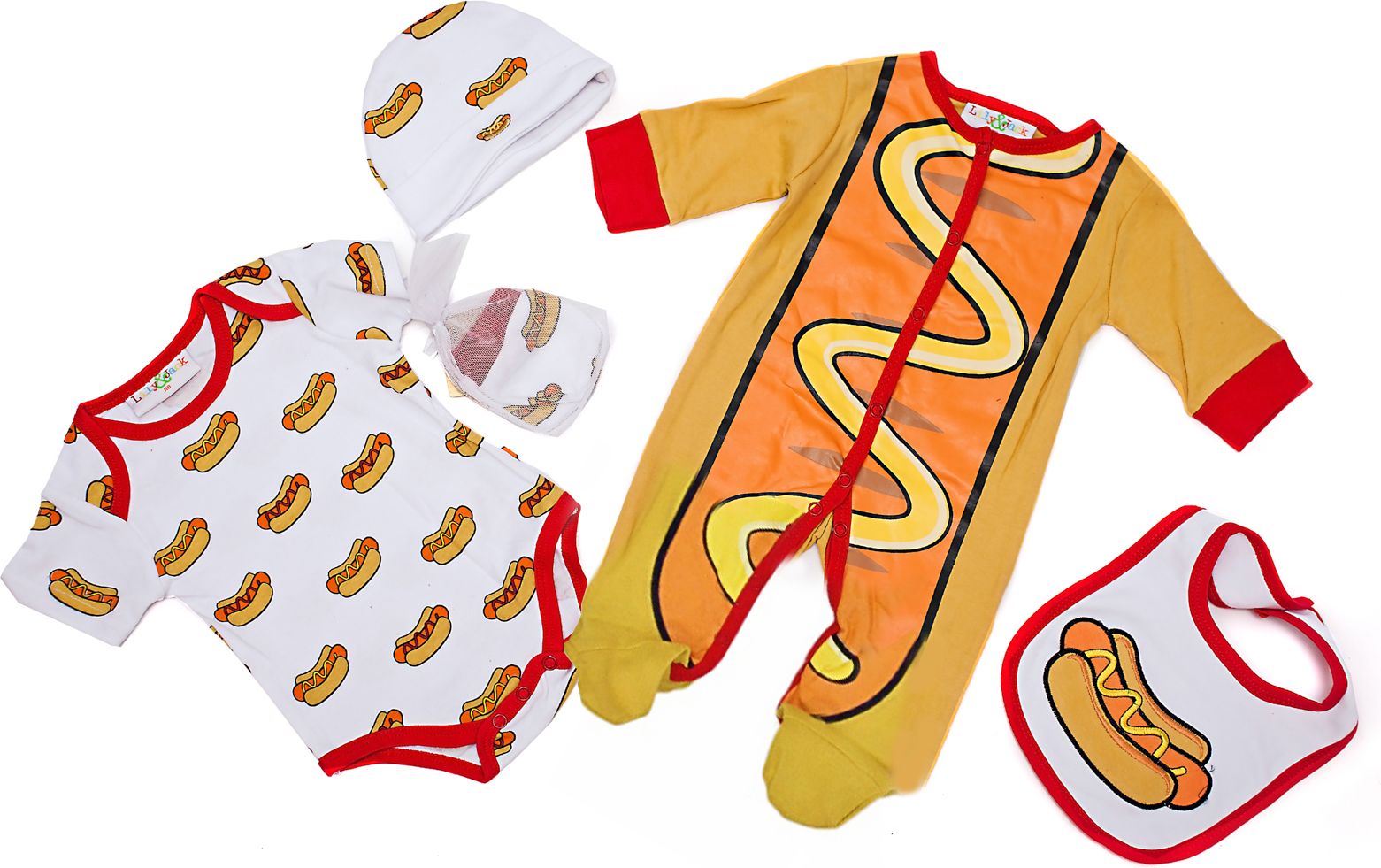 Lili & Jack Kojenecký komplet HOT DOG, pětidílný Velikost: 68 - obrázek 3