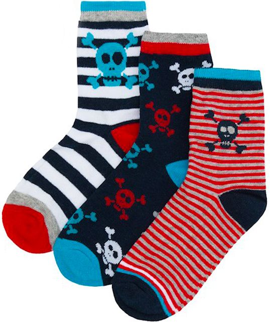 Cotton Rich Chlapecké ponožky B (vel 23-36) 3 páry velikost ponožek: 27-30 - obrázek 1