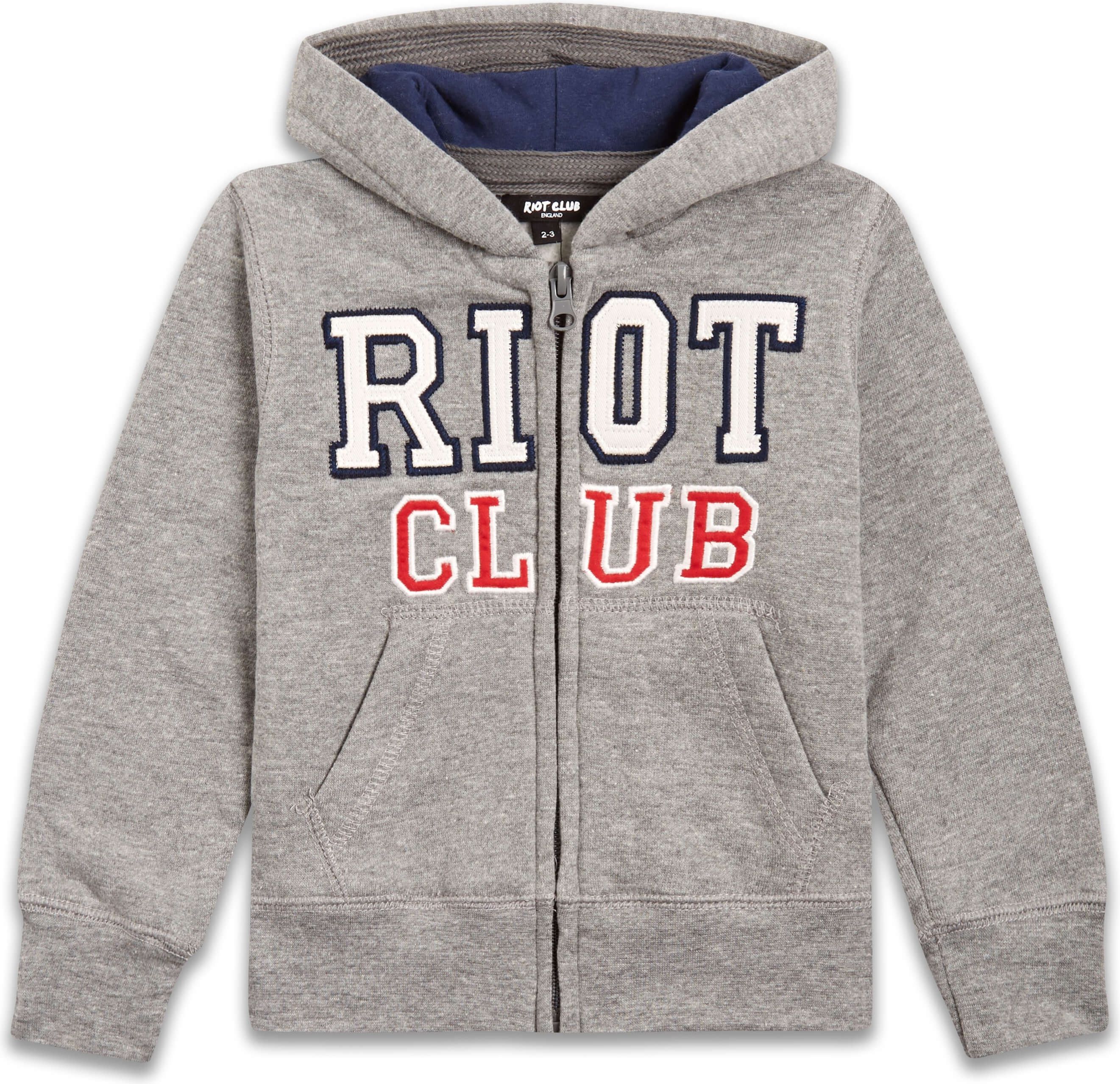 Riot Club Šedá mikina s kapucí Velikost: 128 - obrázek 1