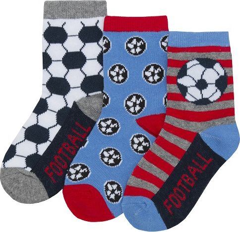 Cotton Rich Ponožky chlapecké fotbal B 3 páry velikost ponožek: 27-30 - obrázek 1