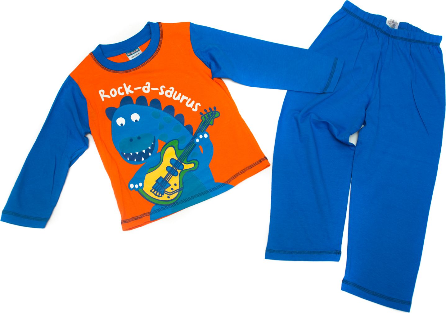 BEDLAM Pyžamo oranžovo-modré chlapecké Velikost: 116 - obrázek 1