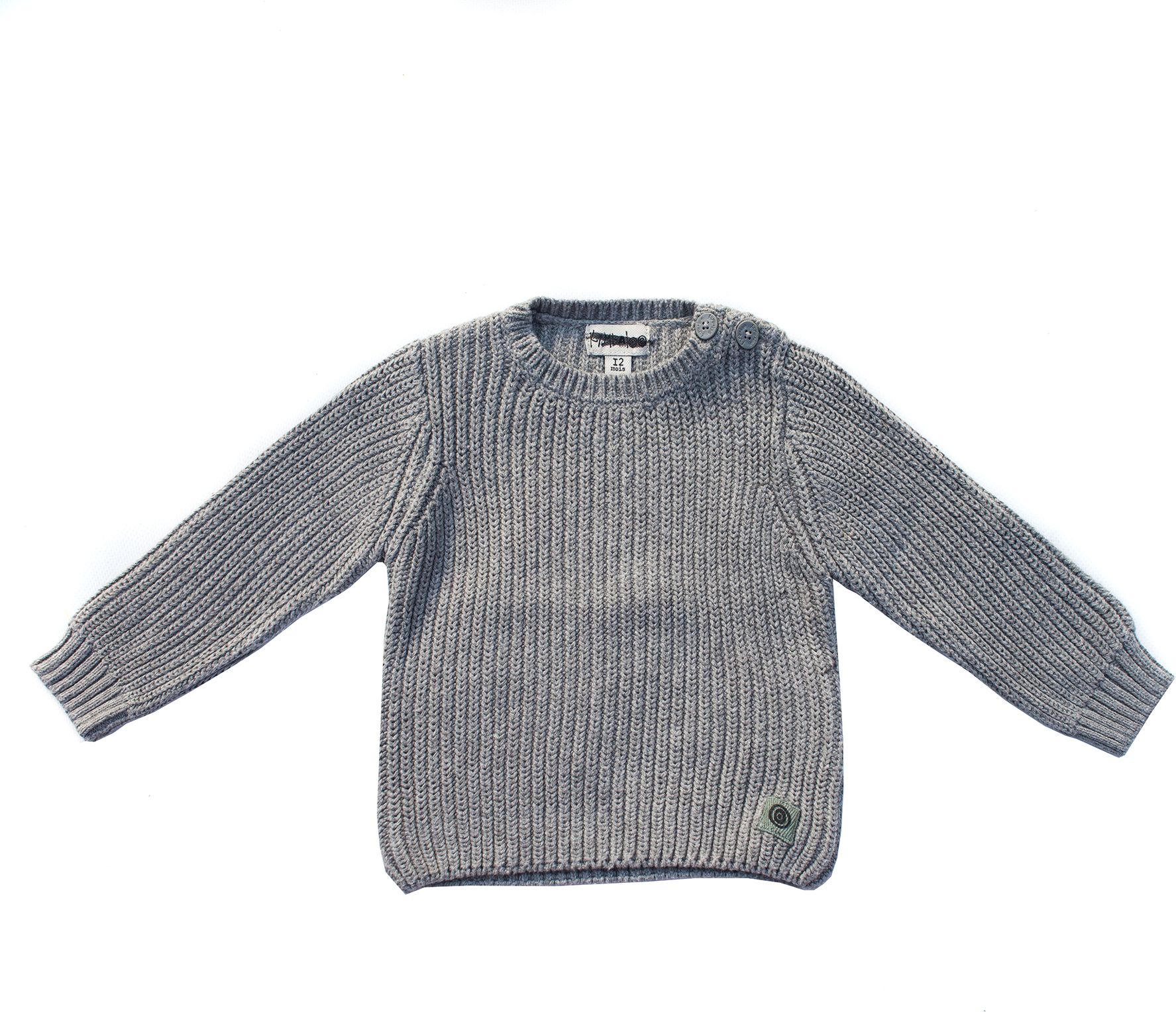 Dětský svetr Kimbaloo šedý Velikost: 80 - obrázek 1