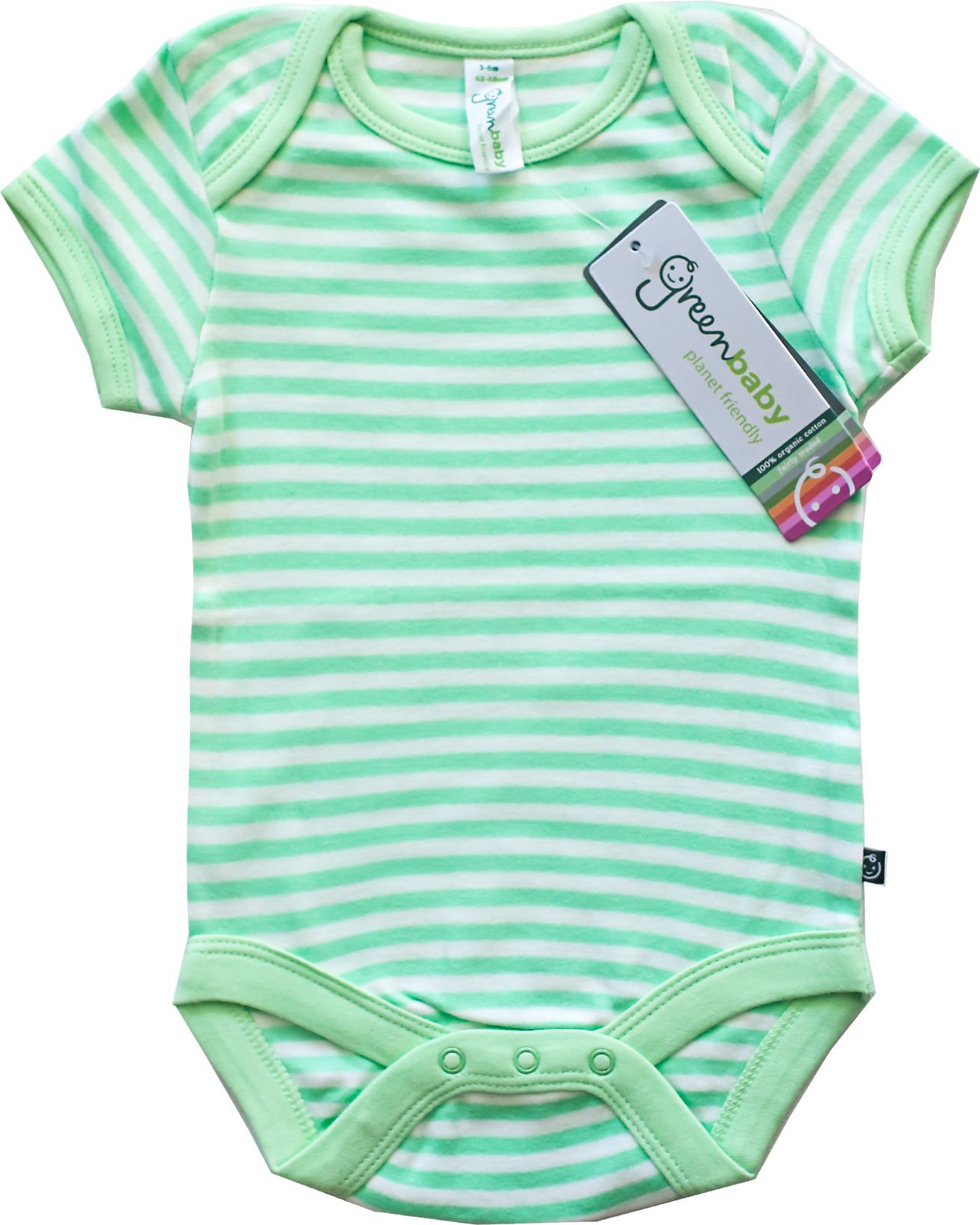 Green Baby Kojenecké body z organické biobavlny - 5 kusů Velikost: 72 - obrázek 3