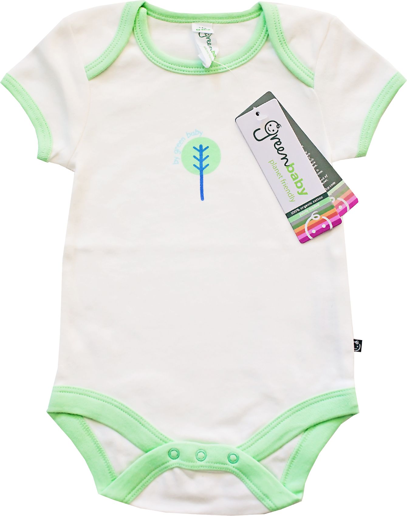 Green Baby Kojenecké body z organické biobavlny - 5 kusů Velikost: 72 - obrázek 5
