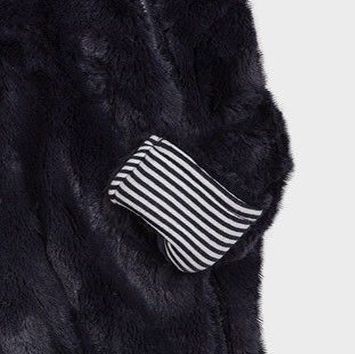PRIMARK Kojenecká kombinéza chlupatková - modrá Velikost: 74 - obrázek 4