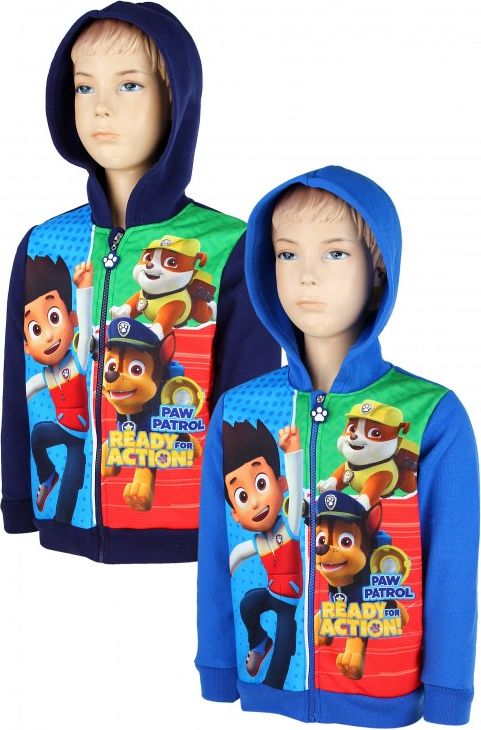 Setino - Chlapecká mikina s kapucí Tlapková patrola (Paw Patrol) - modrá - vel. 104 - obrázek 3