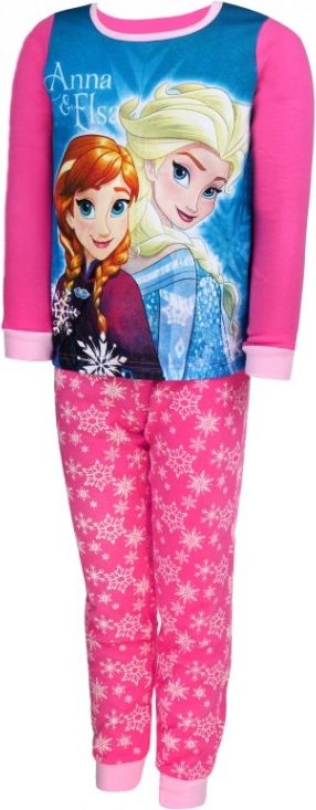 Setino - Dívčí pyžamo Ledové království (Frozen) vločka - sv. růžové - vel. 140 - obrázek 1