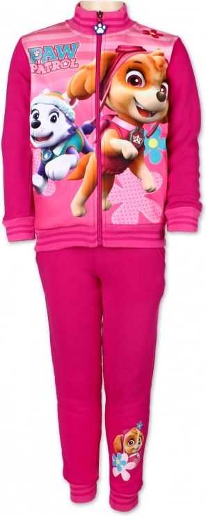 Setino - Dívčí tepláková souprava Tlapková patrola (Paw Patrol) - růžová - vel. 98 - obrázek 1