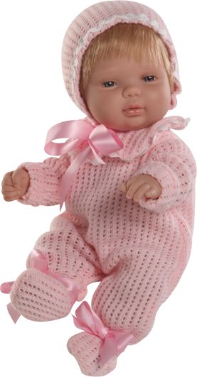 Realistické miminko holčička v  růžovém pyžámku od firmy Berjuan ze Španělska - obrázek 1