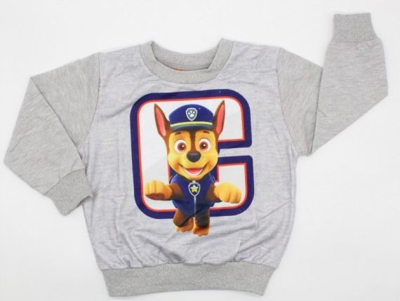 Setino - Chlapecká mikina / tričko s dlouhým rukávem Tlapková patrola - Paw Patrol - šedá - vel. 116 - obrázek 2