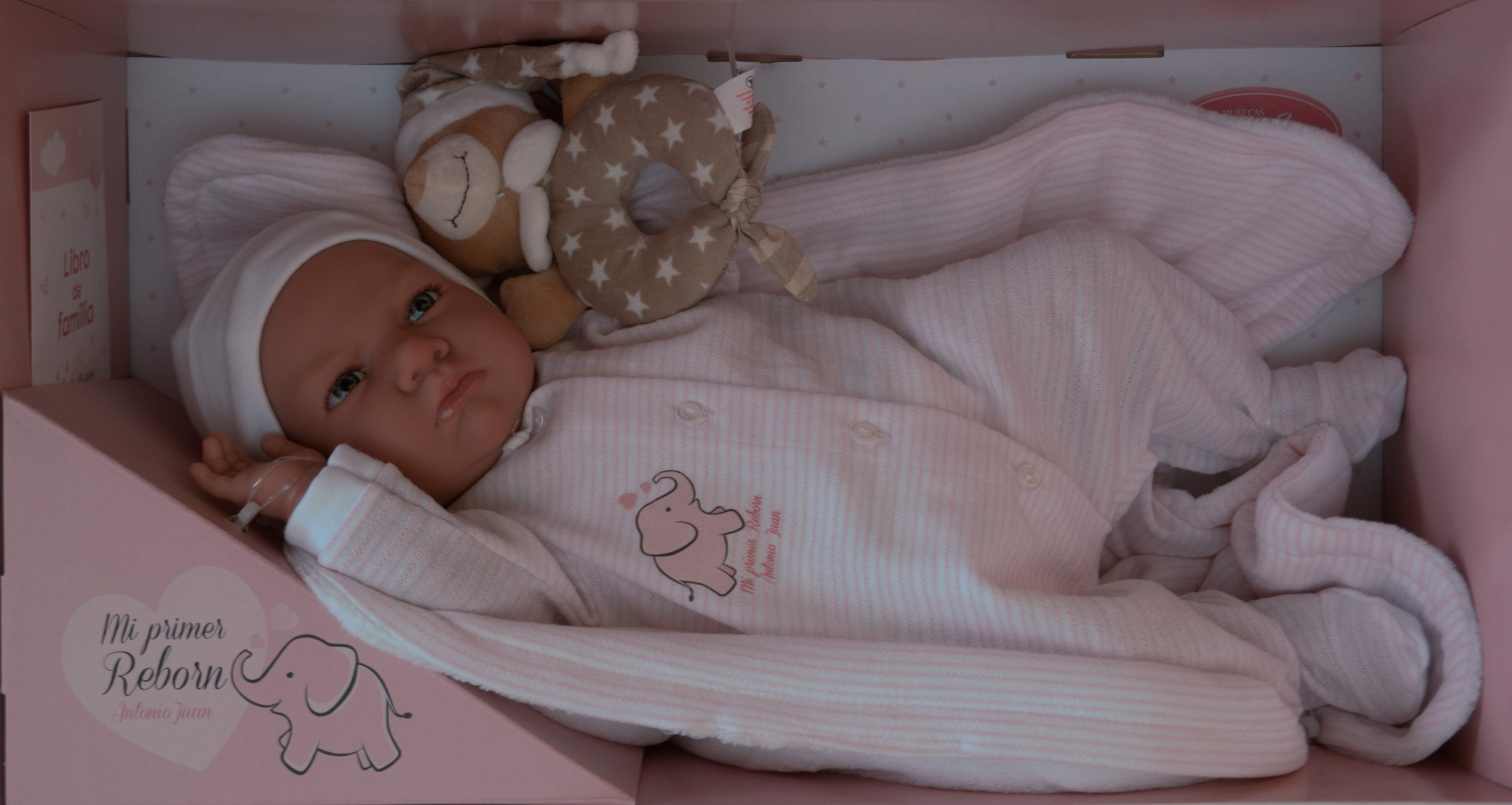 Reborn miminko -  Můj první reborn - v růžovém oblečení od Antonio Juan - obrázek 1