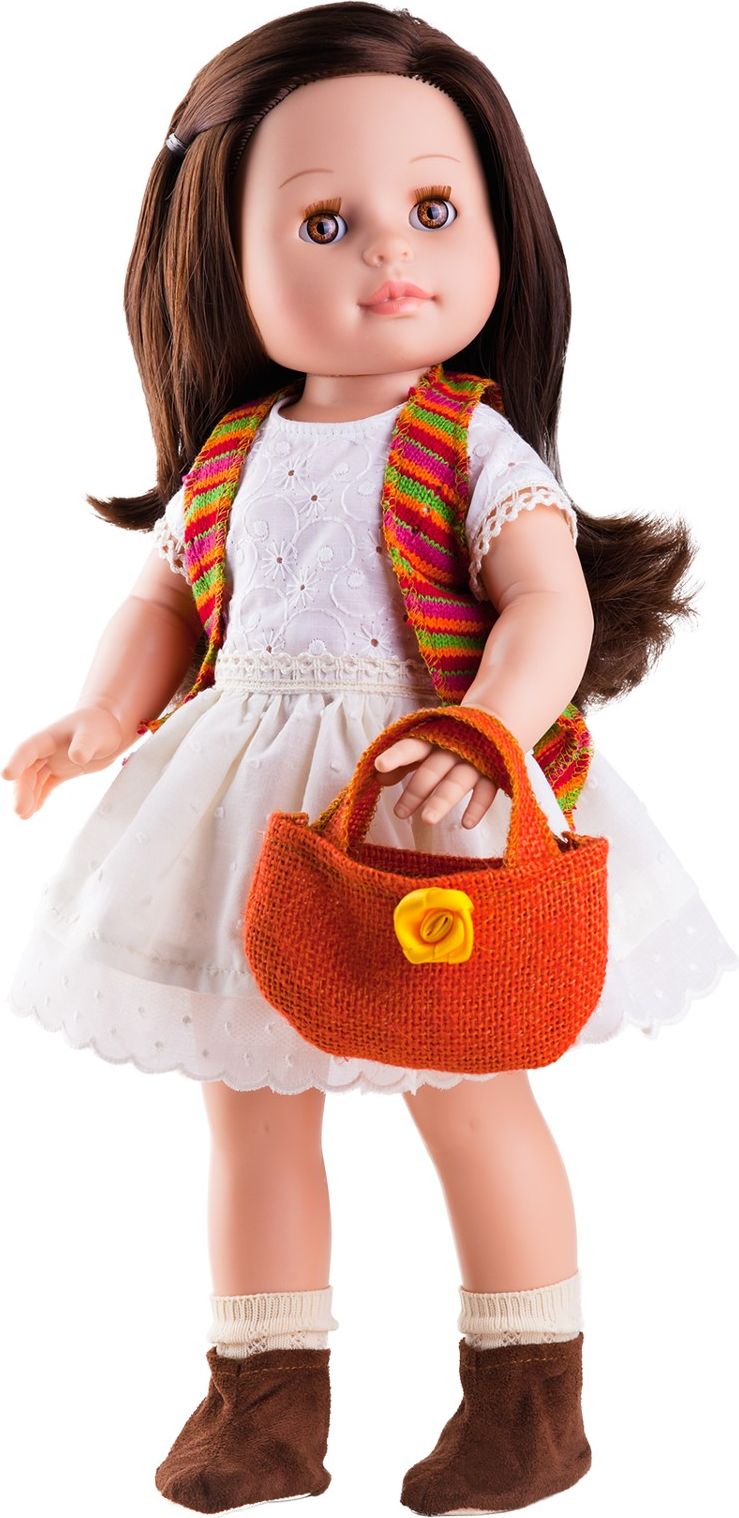 Realistická panenka Emily s červenou taškou  od f. Paola Reina - obrázek 1