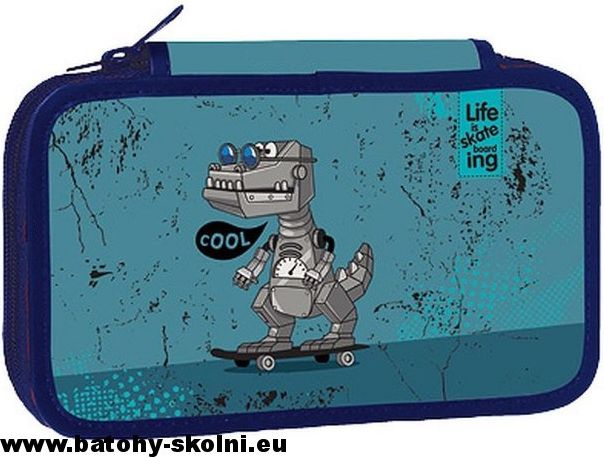 Školní penál třípatrové pouzdro Stil Cool Robot - obrázek 2