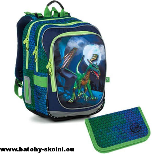 Školní batoh Drak Topgal 2 dílný set ENDY 19013 Small - obrázek 1