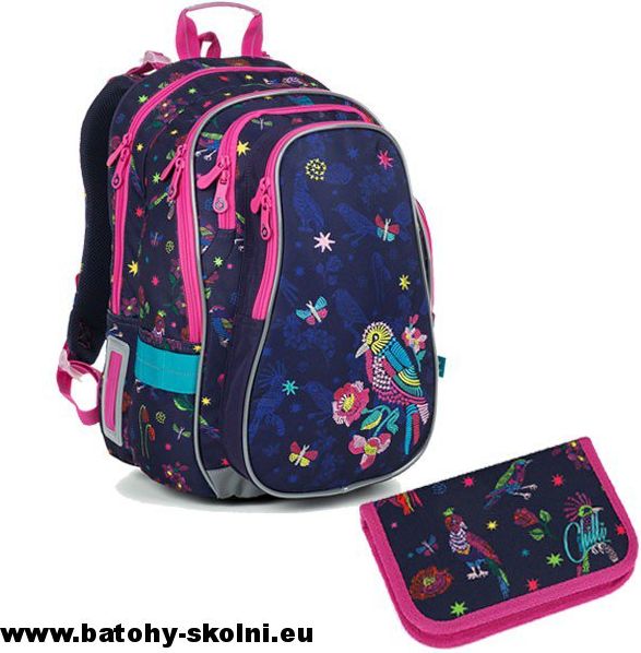 Školní batoh Ptáček Topgal 2 dílný set LYNN 19008 Small - obrázek 1
