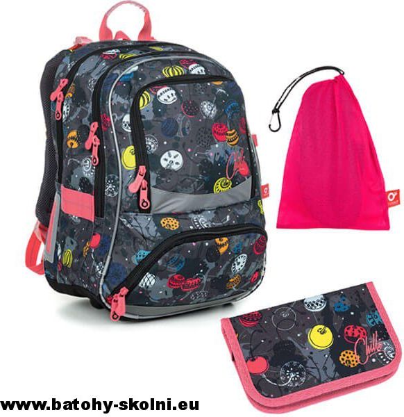 Školní batoh Třešně Topgal 3 dílný set NIKI 19007 Medium - obrázek 1