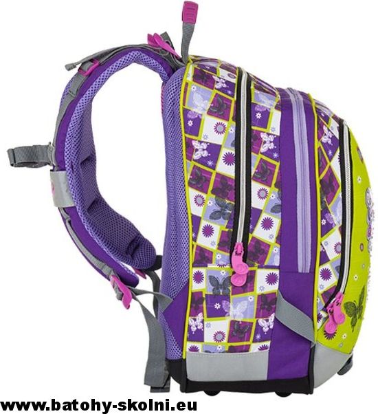 Školní batoh Motýl 3 dílný set Bagmaster ALFA 8 A - Doprava Zdarma - obrázek 5
