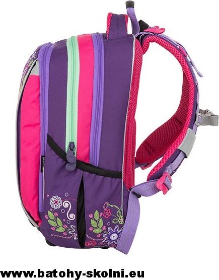 Školní batoh Květy 3 dílný set Bagmaster MERCURY 9 A - Doprava Zdarma - obrázek 12