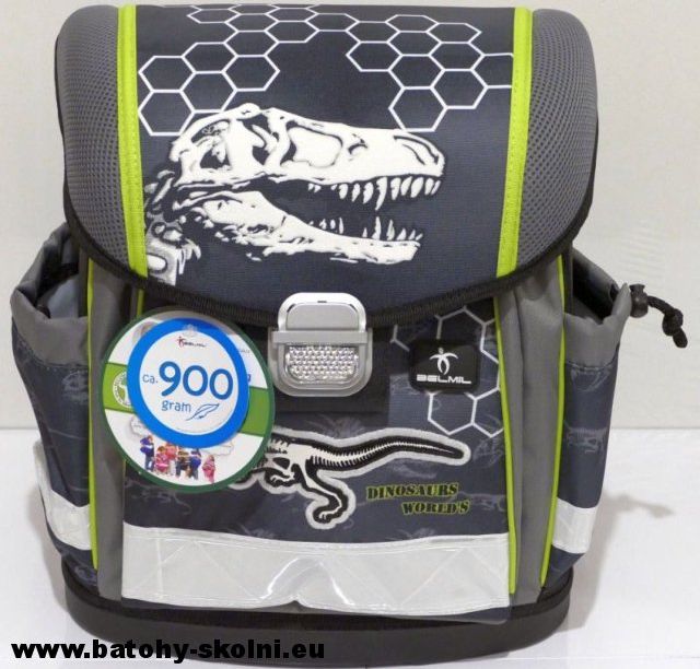 Školní aktovka Belmil 403-13 Dinosaurus World 2 dílný set - Doprava Zdarma - obrázek 3
