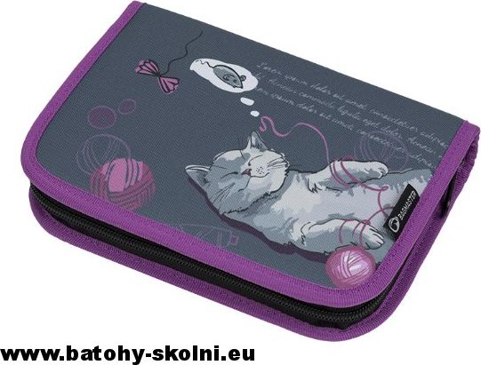 Školní jednopatrový penál kočička Galaxy 9 A Bagmaster - obrázek 1