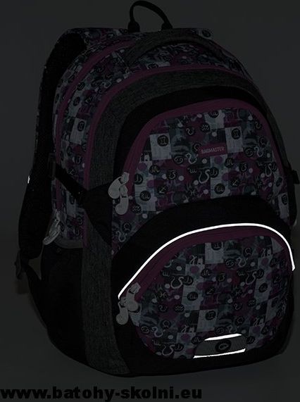 Školní batoh Theory 9 A PINK-GRAY-GRAY Bagmaster - Doprava Zdarma - obrázek 10
