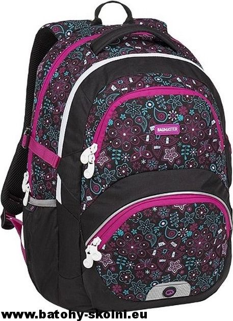 Školní batoh Theory 9 B BLACK-PINK-GREEN Bagmaster - Doprava Zdarma - obrázek 2