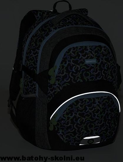 Školní batoh Theory 9 E GREEN-BLUE-BLACK Bagmaster - Doprava Zdarma - obrázek 5