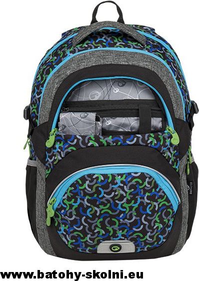 Školní batoh Theory 9 E GREEN-BLUE-BLACK Bagmaster - Doprava Zdarma - obrázek 8