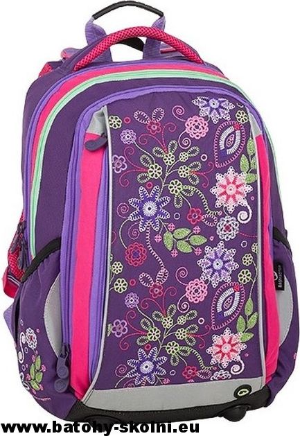 Školní batoh Mercury 9 A VIOLET-PINK-GREEN Bagmaster - Doprava Zdarma - obrázek 2
