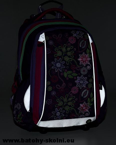 Školní batoh Mercury 9 A VIOLET-PINK-GREEN Bagmaster - Doprava Zdarma - obrázek 9