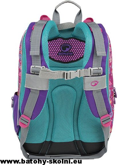 Školní batoh ALFA 9 A PINK-VIOLET Bagmaster - Doprava Zdarma - obrázek 4