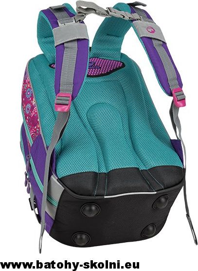 Školní batoh ALFA 9 A PINK-VIOLET Bagmaster - Doprava Zdarma - obrázek 6