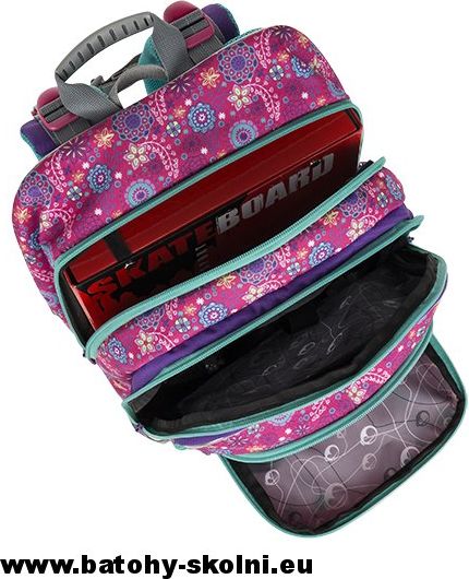 Školní batoh ALFA 9 A PINK-VIOLET Bagmaster - Doprava Zdarma - obrázek 7