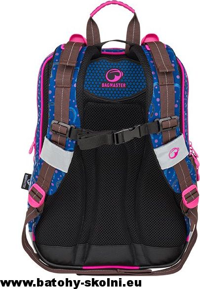 Školní batoh Galaxy 9 B BLUE-BROWN-PINK Bagmaster - Doprava Zdarma - obrázek 6