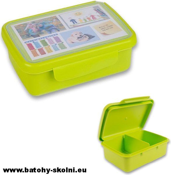 Krabička na svačinu box Zdravá Sváča zelená - obrázek 1