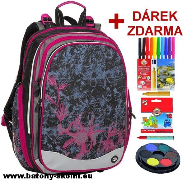Školní batoh Bagmaster Květ Element 8 A - Doprava Zdarma - obrázek 1