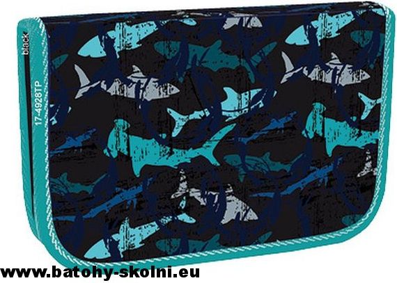 Školní jednopatrový penál Stil pouzdro Žralok Shark - obrázek 1