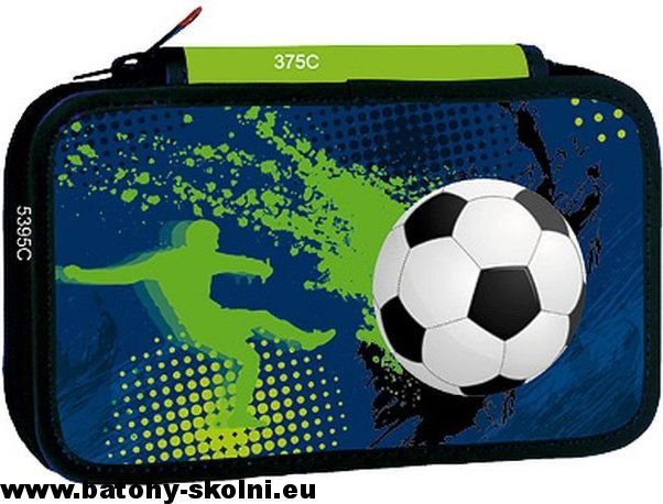Školní penál třípatrové pouzdro Stil Football 3 - obrázek 2