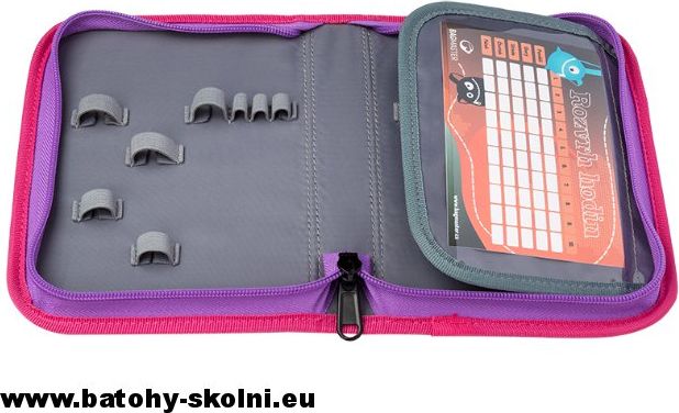 Školní jednopatrový penál Květy Mercury 9 A Bagmaster - obrázek 4