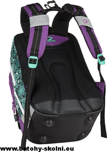 Školní batoh Kytičky 3 dílný set Bagmaster ALFA 9 B - Doprava Zdarma - obrázek 14